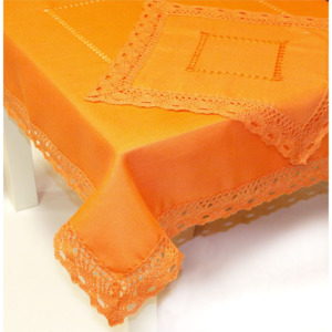 Ubrus celoroční, Ubrus celoroční, Vintage colour, oranžový, čtverec 85 x 85 cm