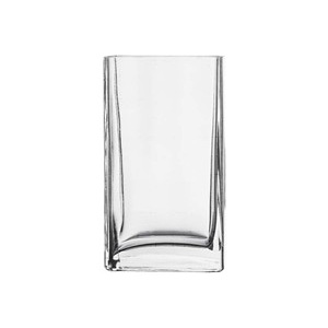 PASABAHCE Váza skleněná hranatá FLORA 18 cm
