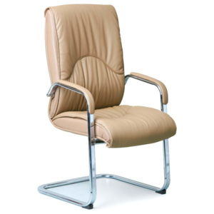 Konferenční / přísedící židle LUX, béžová