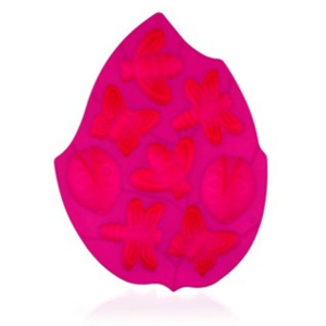 BANQUET Forma silikonová CULINARIA Pink 28 x 21 x 3,2 cm, 8 broučků