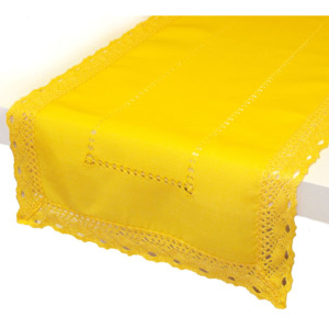 Forbyt, Ubrus celoroční, Vintage colour, žlutý, obdélník 40 x 90 cm