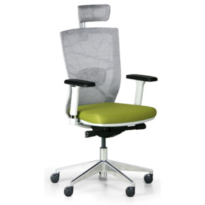 Kancelářská židle Designo, bílá/zelená