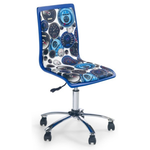 Halmar Dětská židle FUN-8, bílo-modrá