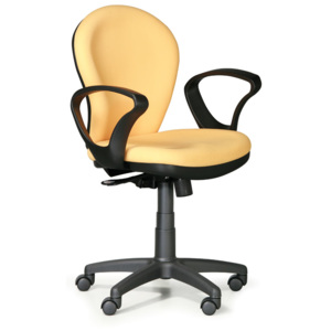 Kancelářská židle Lea, žlutá