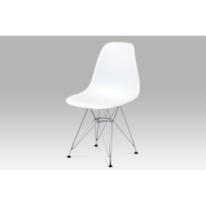Jídelní židle plastová bílá CT-711 WT