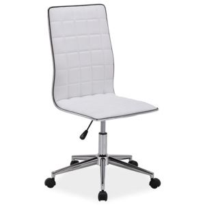 Kancelářská židle v čistě bílé barvě typ Q017 KN099