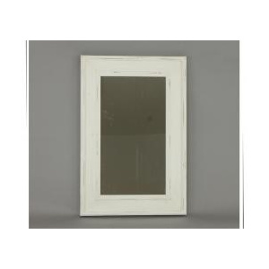 Artium Zrcadlo dřevěné, barva bílá antik, MDF. - XT043
