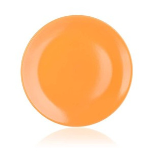 Talíř keramický dezertní AMANDE 20 cm, oranžový mat