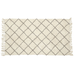 Bavlněný kobereček White/grey 90x150 cm