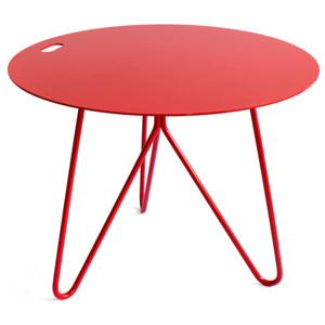 Červený odkládací stolek Galula Seis