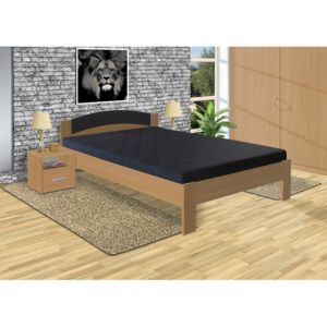 Nabytekmorava postel Jason 200x120cm lamino: buk, typ matrace: standardní 12cm