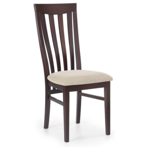 Halmar Dřevěná židle Venus tmavý ořech