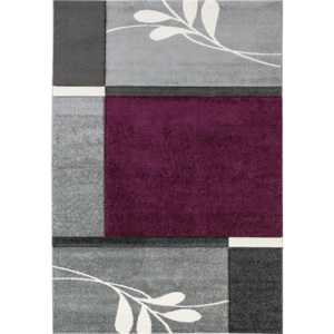 Vopi | Kusový koberec Destiny 1672 H - 120 x 170 cm, fialový/šedý