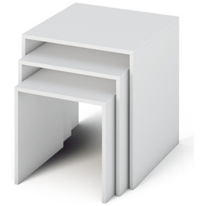 Příruční stolek PAPER bílý