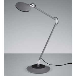 Trio Leuchten Roderic, antracitová stolní lampa na pracovní stůl, 6W LED 3000K, výška 60cm