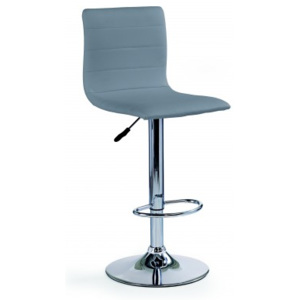 Barová židle H21 (šedá/stříbrná)