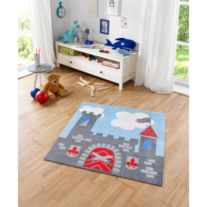 Hanse Home Dětský koberec Hrad, 100x100 cm - šedý