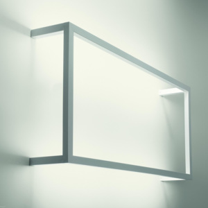 Axolight Framework, bílé svítidlo pro nepřímé osvětelní, 100,8W LED 3000K, 186x90cm, výška 13,3cm