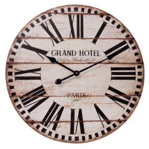 Hodiny s římskými číslicemi Grand hotel Ø 60*5 cm Clayre & Eef
