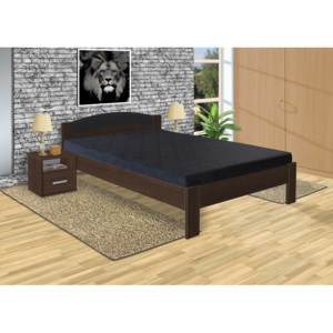 Nabytekmorava postel Jason 200x160cm lamino: ořech, typ matrace: standardní 12cm