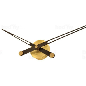 Nomon Axioma Gold Wenge 73cm nástěnné hodiny