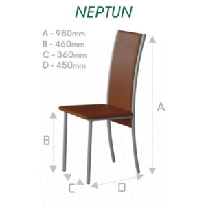 K-BER Kovová židle Neptun