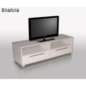 Moderní televizní stolek TV8 lamino: bílá/bílá