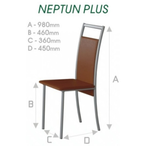 K-BER Kovová židle Neptun plus