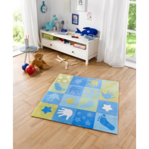 Hanse Home Dětský koberec Patchwork, 100x100 cm - modrý