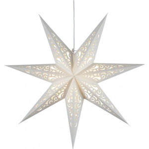 Závěsná svítící hvězda Lace White 44 cm
