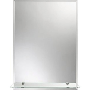 Zrcadlo MILANO 80x60 cm, s poličkou