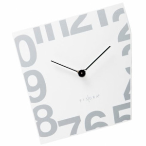 Fisura Esquina White 21cm nástěnné hodiny