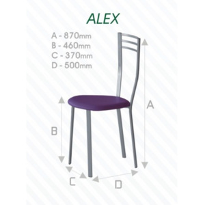 K-BER Kovová židle Alex