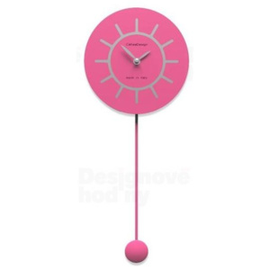 CalleaDesign 11-007 růžová lastura (nejsvětlejší)-31 60cm nástěnné hodiny