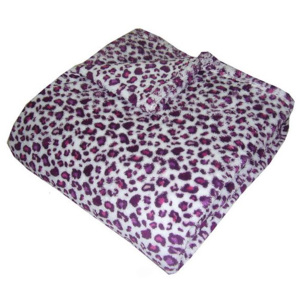 Super soft deka Safari - Gepard fialový