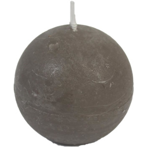 Svíčka koule šedá pr. 8 cm, S0013-25