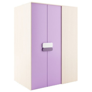 Dětská šatní skříň v dekoru dub kremona a lavenda ve fialové barvě typ G00 KN083