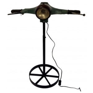 Industrial style, Volně stojící lampa pro milovníky skútrů a motorek 86x66x35cm (1354)