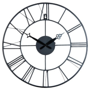 Kovové hodiny s římskými číslicemi - Ø 40*4 cm Clayre & Eef