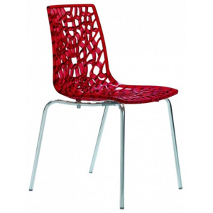 Jídelní židle Coral-D (Červená) SC04 Sit & be