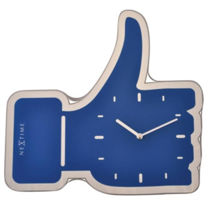 NeXtime 3072bl Facebook Like 42cm nástěnné hodiny