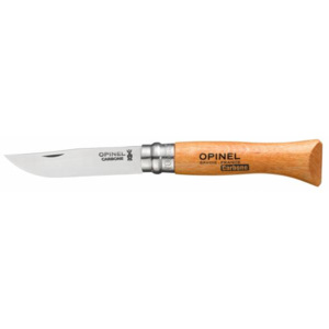 Zavírací nůž vr n°06 carbon, 7 cm Opinel (barva-přírodní dřevo)