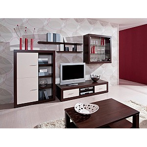 Moderní obývací stěna s dostatkem úložného prostoru NICO Jasan coimbra