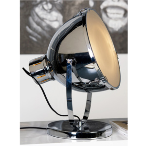 Stolní lampa kovová Spot, 47 cm, stříbrná, stříbrná
