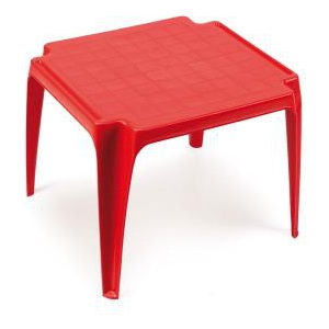 Bibl dětský plastový zahradní stolek SUSI červený