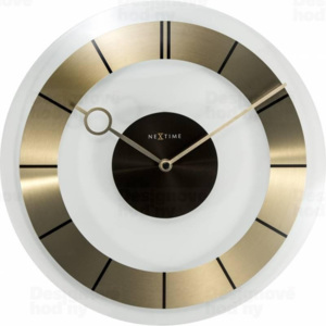 NeXtime 2790go Retro Gold 31cm nástěnné hodiny