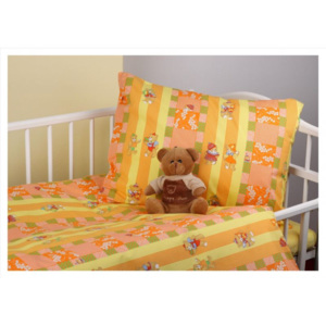 - Dětské povlečení Medvídci oranž 90 x 130 cm