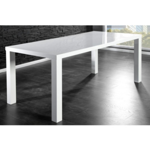 Jídelní stůl Lugante 180x80 cm, bílý 24557 CULTY