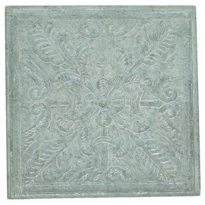 KERSTEN - Nástěnná dekorace, plech., šedá, 28x2.5x28cm - (WER-2781)