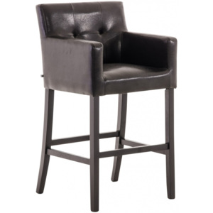 Barová židle Miranda, černá podnož (Černá) csv:10395401 DMQ